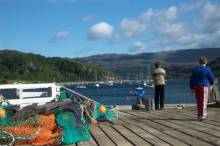 Fishing from the pier